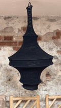Háčkované stínidlo černé 100cm