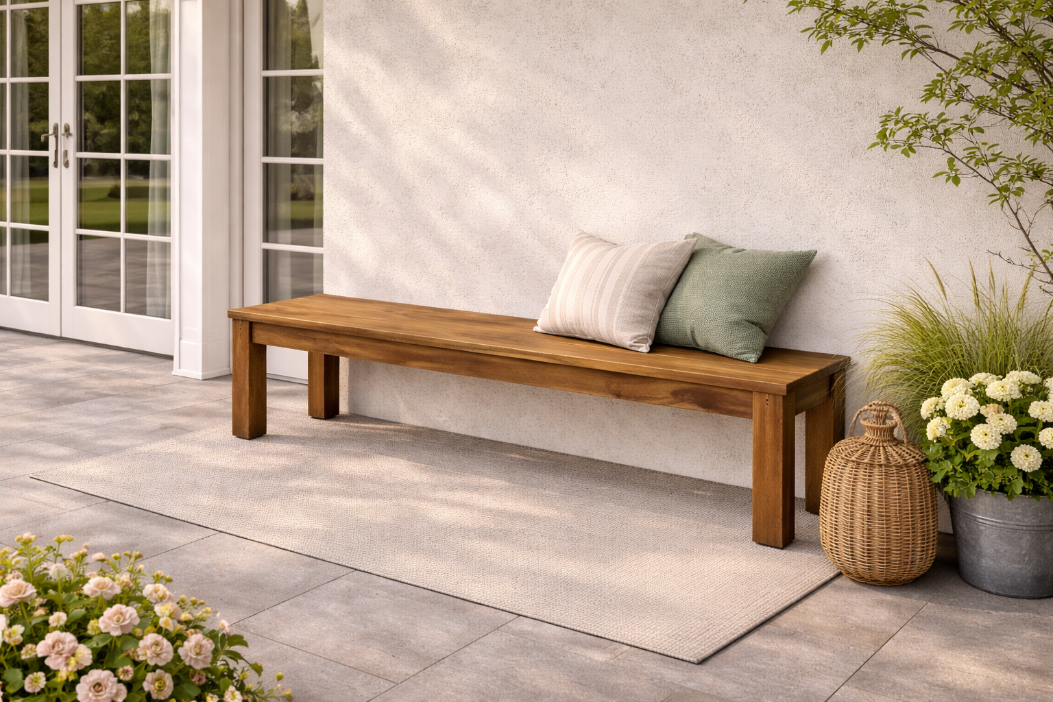 Zahradní lavice 220cm Teak