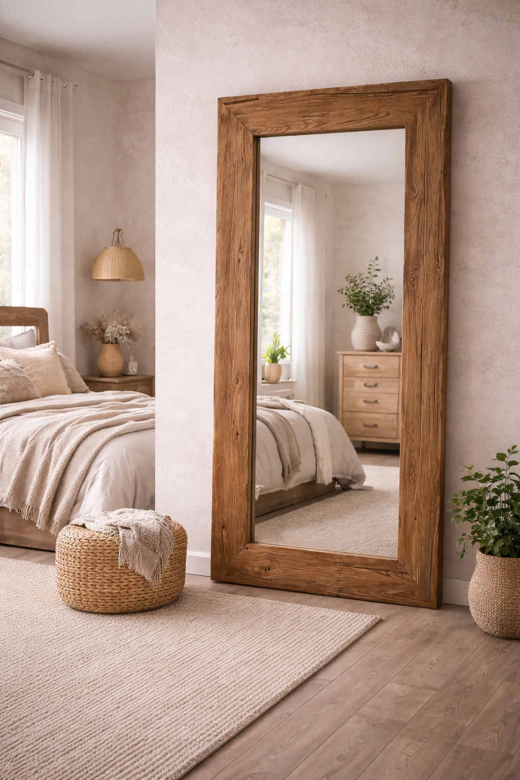 Zrcadlo 200x100cm Teak